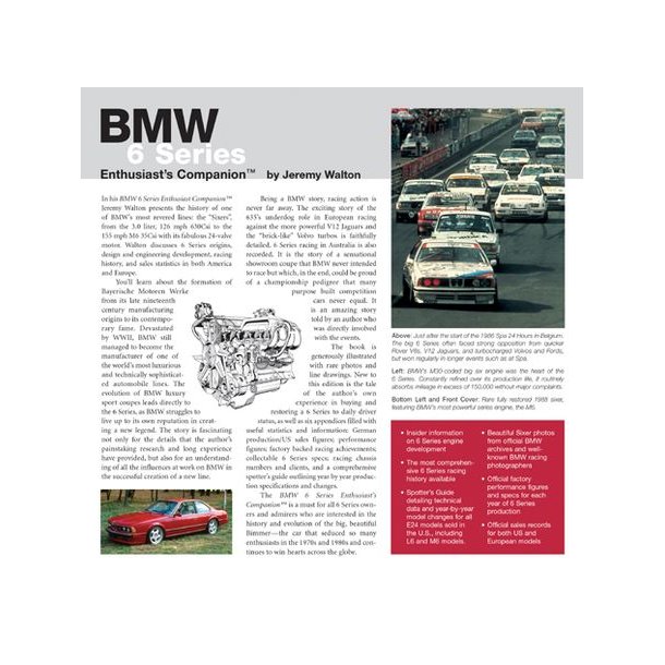 BMW 6 SERIES Enthusiast's Companion