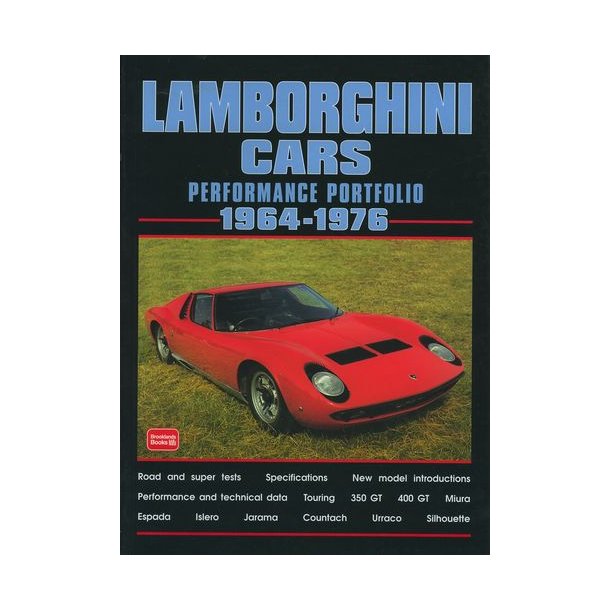 Lamborghini Cars Performance Portfolio 1964-1976