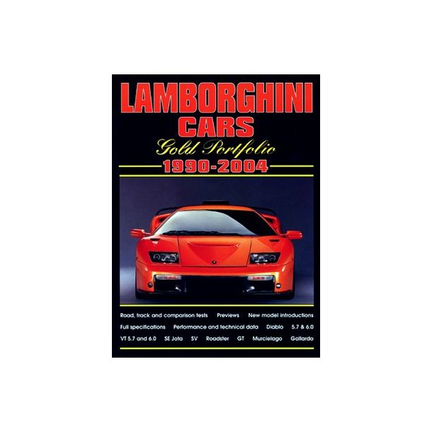 Lamborghini Cars Gold Portfolio 1990-2004