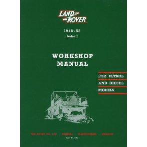 LAND ROVER 1948-1958 Series I Service Manual