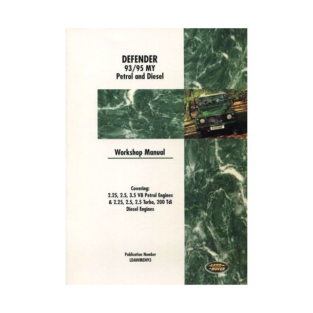 LAND ROVER DEFENDER Workshop Manual 1993-1995