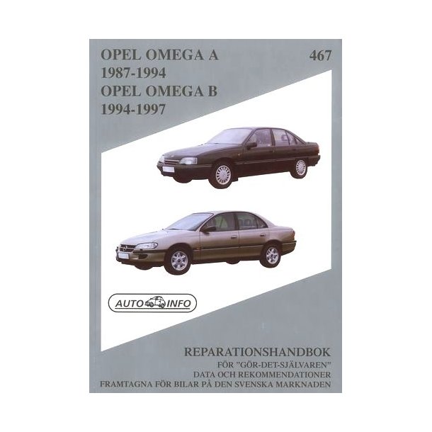 OPEL OMEGA A 1987-1994 & OMEGA B 1994-1997 SVENSK