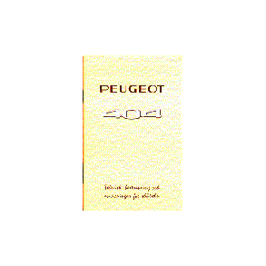 PEUGEOT 404 [Tryckt 1962]