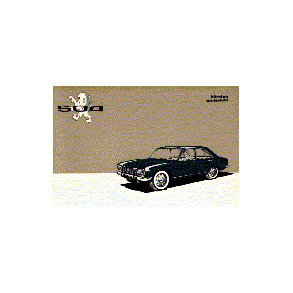 PEUGEOT 504 [Tryckt 1969]