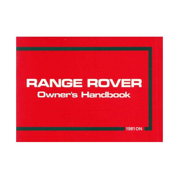 RANGE ROVER 1981-1982