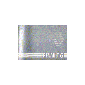 RENAULT 5 [Fransk tryckt 1981]