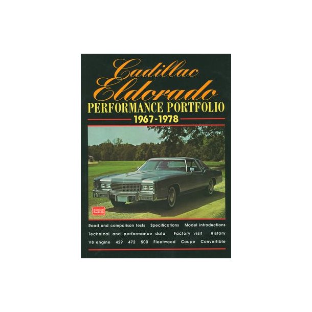 CADILLAC ELDORADO Performance Portfolio 1967-1978