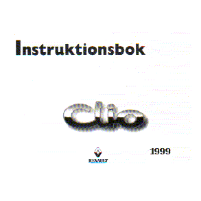 RENAULT CLIO 1999-2000 [Svensk]