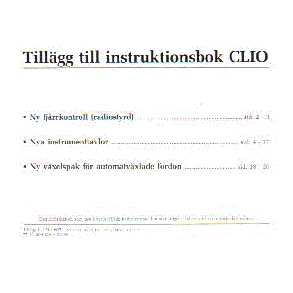 RENAULT CLIO 1999 [Svensk]