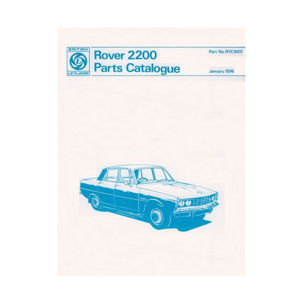 ROVER 2200 [P6] Parts Catalogue