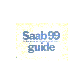 1972 SAAB 99 Guide