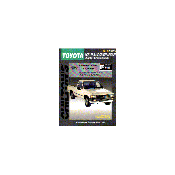 TOYOTA PICK-UPS, LAND CRUISER & 4-RUNNER