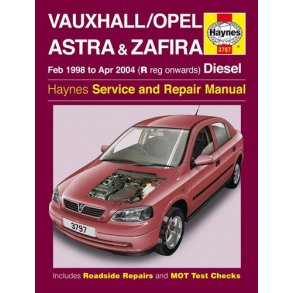 VAUXHALL/OPEL ASTRA & ZAFIRA [diesel] 1998-2004