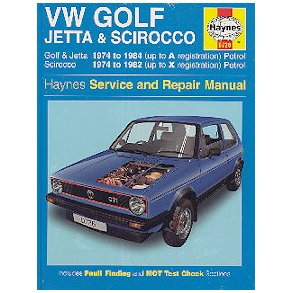 VW GOLF, JETTA & SCIROCCO 1.5, 1.6 & 1.8 liter