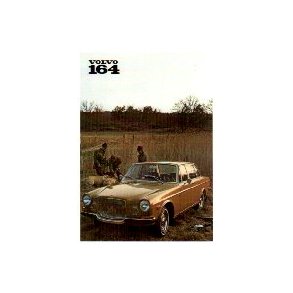 VOLVO 164 gul [vykort]