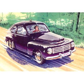 VOLVO PV444 med takgk [vykort]