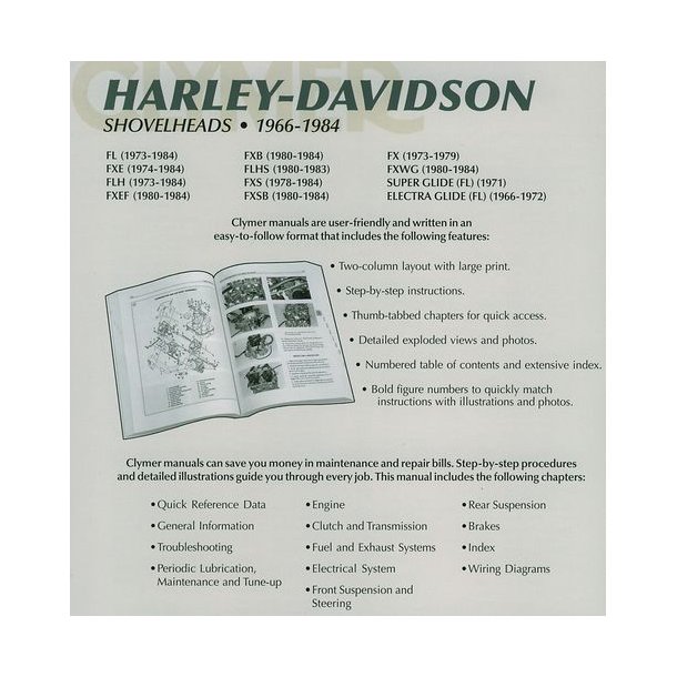 HARLEY-DAVIDSON Shovelheads 1966-1984