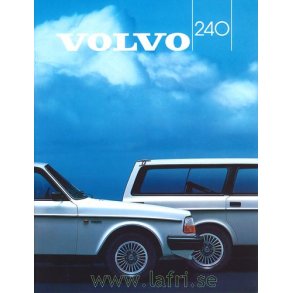 VOLVO 1984 240, 240 DIESEL, GLE, GLT & 240 TURBO