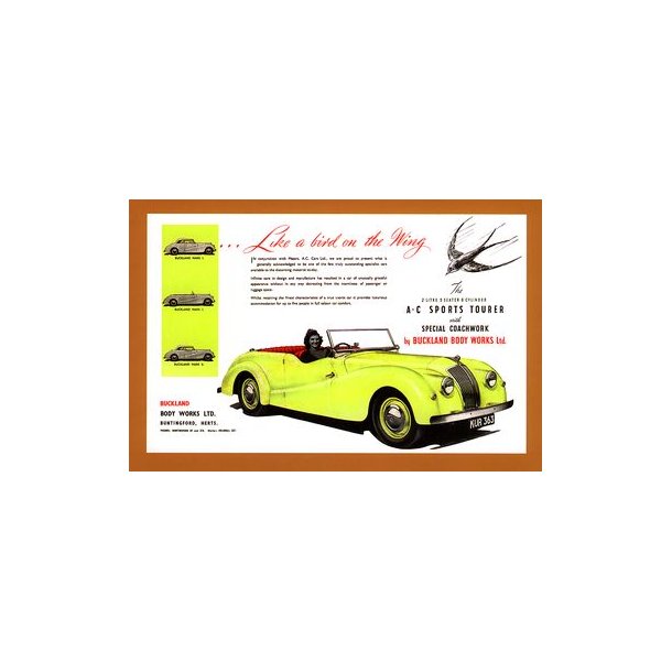 AC<BR>Two-litre Saloons & Buckland Sports cars