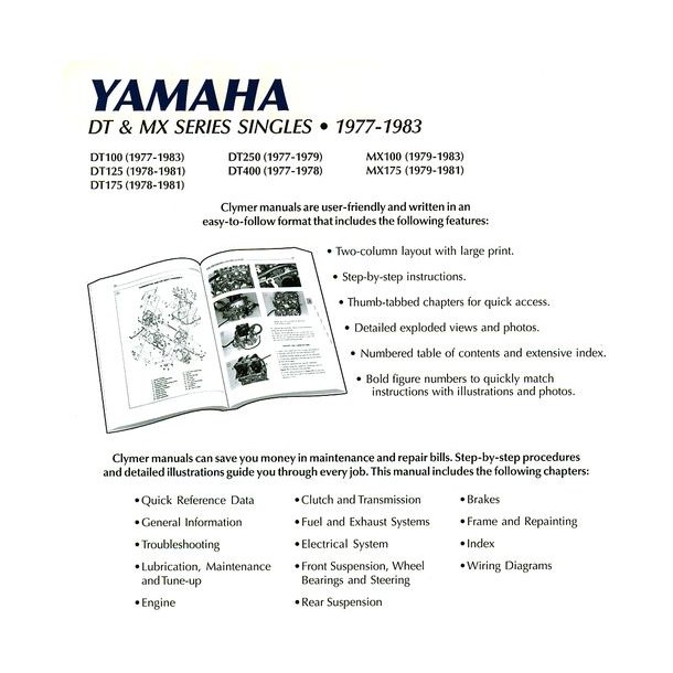 YAMAHA DT &amp; MX Singles 1977-1983