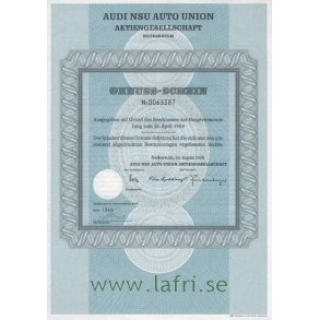 AUDI NSU AUTO UNION AKTIENGESELLSCHAFT [1969]