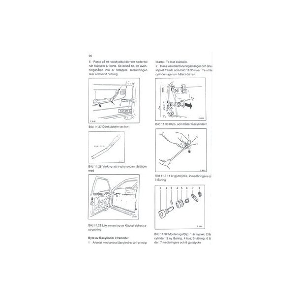 OPEL KADETT E 1985-1990  SVENSK 