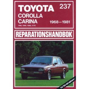 TOYOTA COROLLA & CARINA 1968-1981  SVENSK