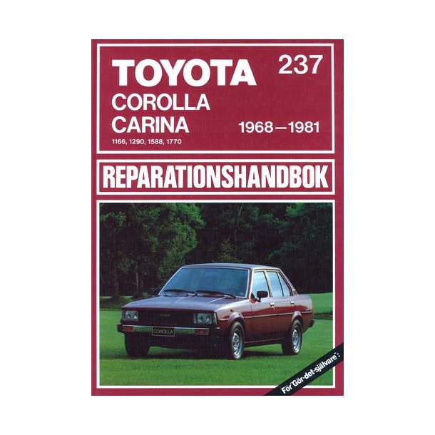 TOYOTA COROLLA & CARINA 1968-1981  SVENSK