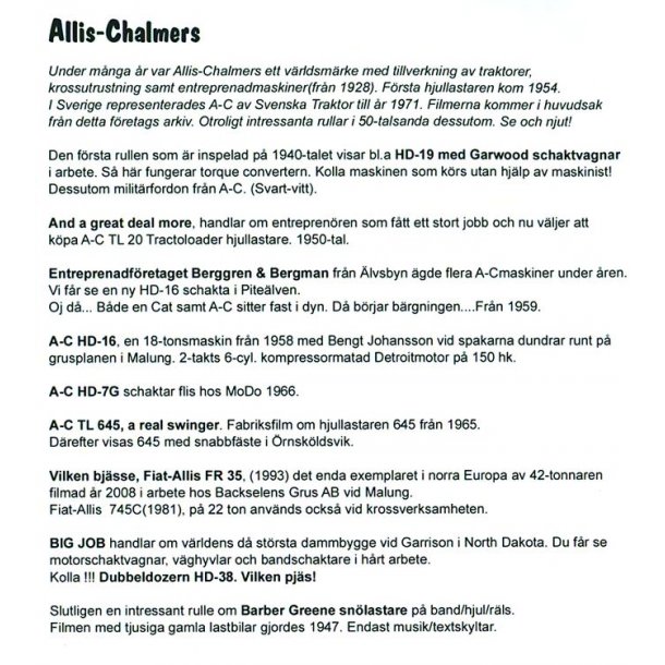 ALLIS-CHALMERS 