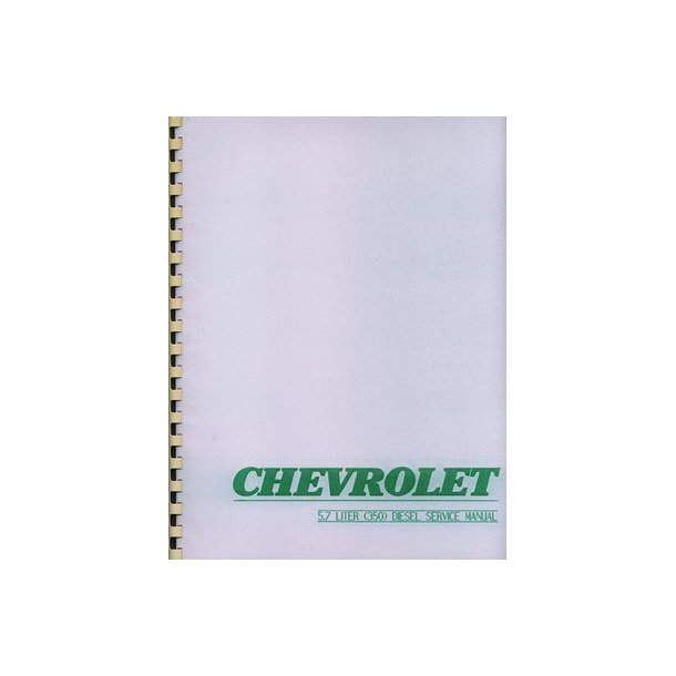 CHEVROLET 5.7 LITER [350] V8 DIESEL ENGINE