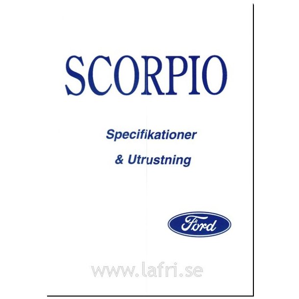 Ford 1997 Scorpio tryckt september 1996