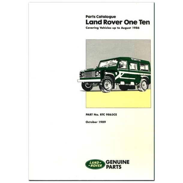 LAND ROVER 110 (one ten) Parts Catalogue