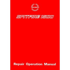TRIUMPH SPITFIRE 1500 Service Manual
