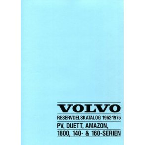 VOLVO 1962-1975 Fabrikens reservdelskatalog